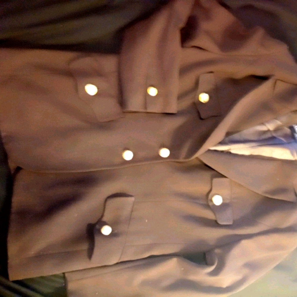 Vintage brown wool Louis Féraud blazer